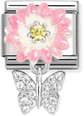 Nomination Classic Pink Daisy Butterfly Charm 331814/08