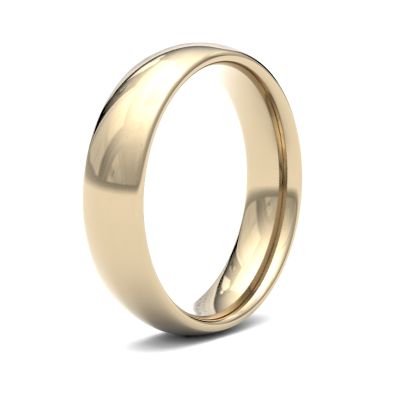 James Moore Wedding Rings | 9ct Yellow Gold | 5mm | Medium | Traditional Court | AG_5GMC-9Y