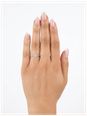 0.52ct Radiant Natural Diamond Platinum Solitaire Side Stone Ring J68153 - vista alternativa 4