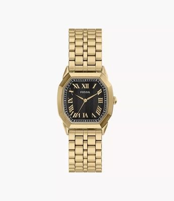 Fossil Harlow 33 mm Three-Hand Gold-Tone Stainless Steel FS6213