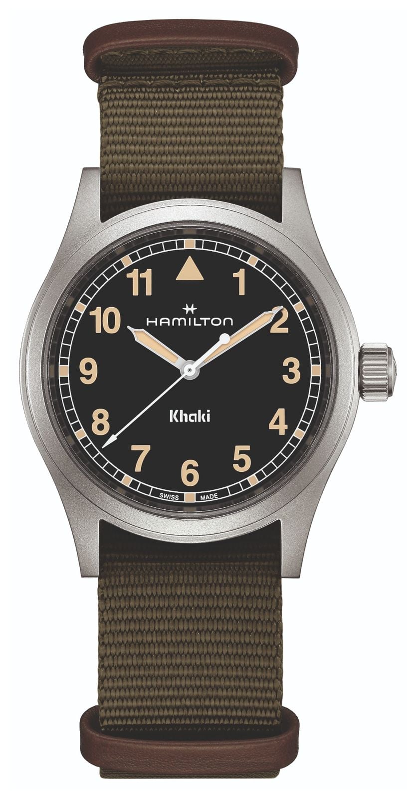 Hamilton Khaki Field Quartz (38mm) cadran noir / montre