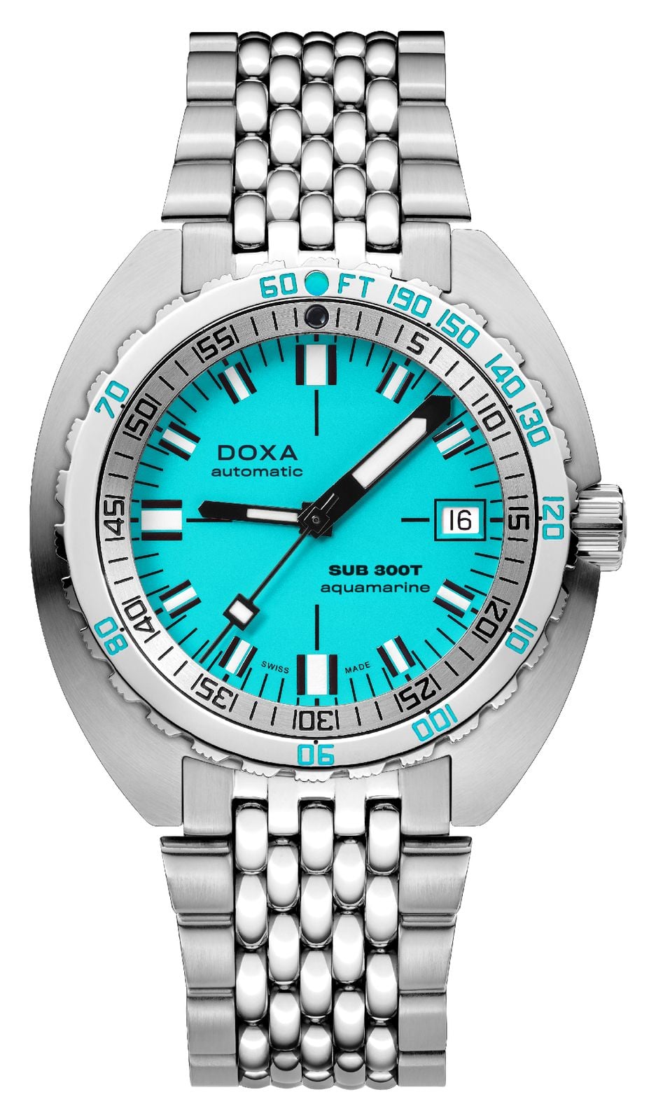 DOXA Cadran emblÃ©matique bleu clair aigue-marine Sub 300t ( montre