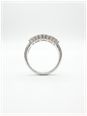 James Moore & Co 0.76ct Baguette And Round Brilliant Natural Diamond 9ct White Gold Half Eternity Ring J29842 - 备用视图 3