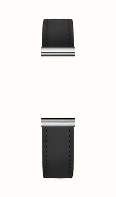 Herbelin Antarès verwisselbare horlogeband - zwart leer / edelstaal - alleen band BRAC.17048.23/A