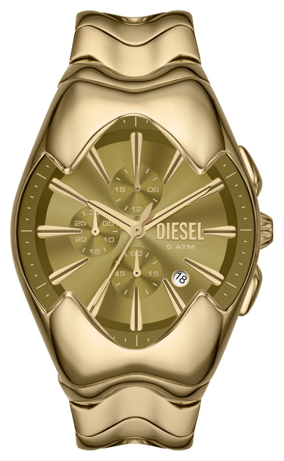 Diesel chronographe Mercurial (22 mm) avec cadran dor montre