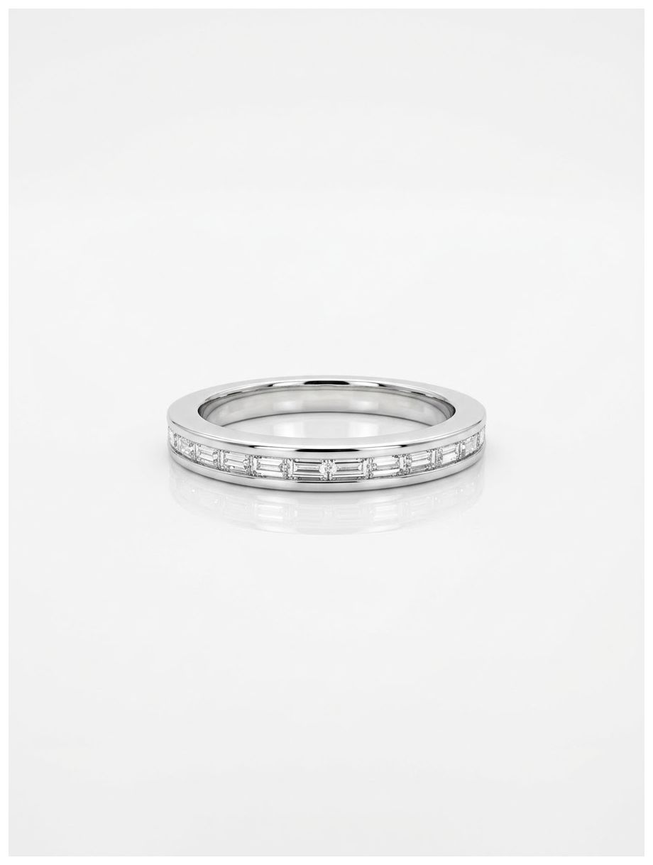 James Moore 0.50ct (Approx) Baguette Natural Diamond 18ct Jewellery