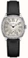 Hamilton American Classic Cushion Mechanical (34mm) Silver Sunray Dial / Black Leather Strap Watch H36149710