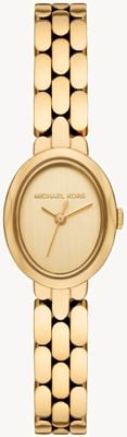 Michael Kors Mini Maude (20,5 mm) cadran doré / bracelet en acier inoxydable plaqué or MK4955