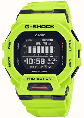 Casio Relógio G-shock g-squad digital quartzo verde limão GBD-200-9ER