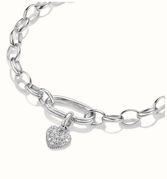 Thomas Sabo Charm Club Connect Heart Charm with Cubic Zircona CC1370-M02-14 - vista alternativa 2
