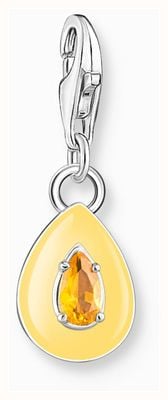 Thomas Sabo Orange Crystal Charm | Sterling Silver | Crystal Set 1919-496-8