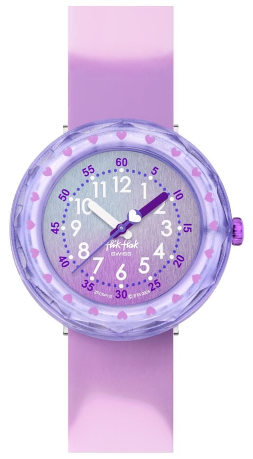 Flik Flak Fuze en violet (36,70 mm) cadran dÃ©gradÃ© violet montre
