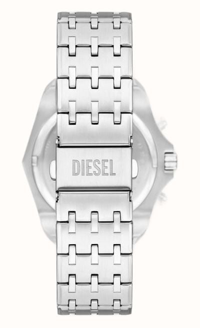 Diesel Stinger Pavé Chronograph (46mm) Silver Pavé Dial / Stainless Steel Bracelet DZ4734 - vista alternativa 2