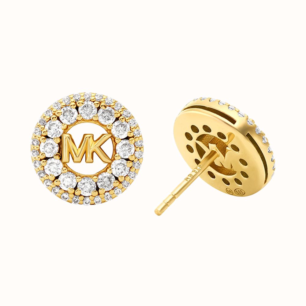 Michael Kors MK Earrings 14K Gold Plated MKC1827710 First