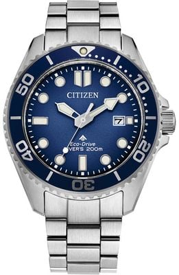 Citizen Eco-Drive Promaster Diver (41mm) Blue Dial / Stainless Steel Bracelet BN0260-54L