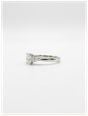 0.72ct Oval & Pear Natural Diamond Platinum Trilogy Ring J14664 - alternate view 2