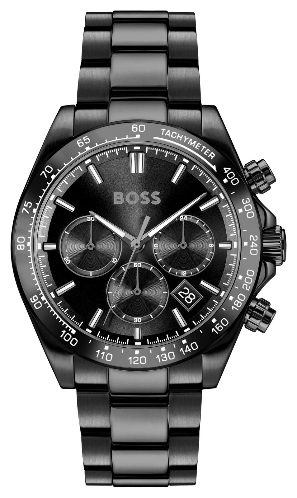 BOSS Chronographe Hero 2.0 (44 mm) cadran noir / bracelet en montre