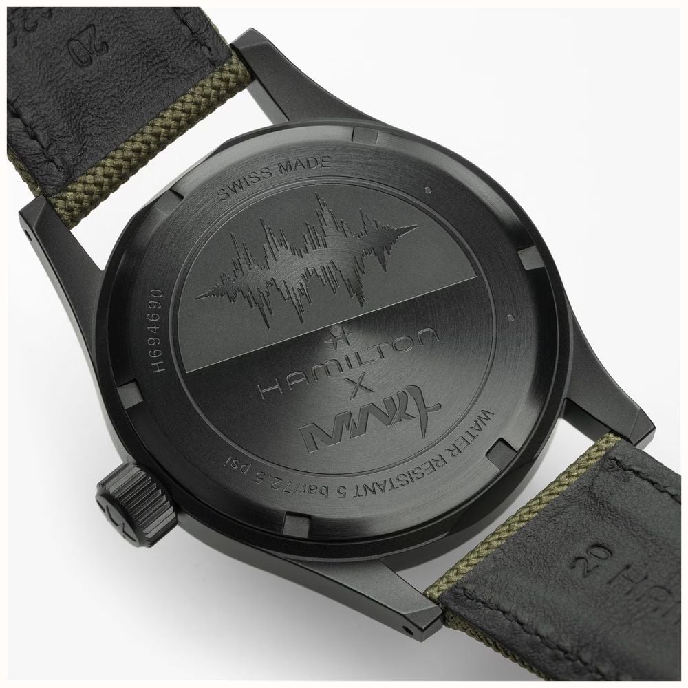 Hamilton Khaki Field Mechanical *Call of Duty - Modern Warfare 4* (38mm) Black Dial / Green Textile Strap H69469930 - autre vue 6