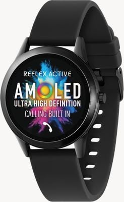 Reflex Active Serie 31 AMOLED Smart Calling Watch (35 mm) schwarzes Silikonarmband RA31-2195