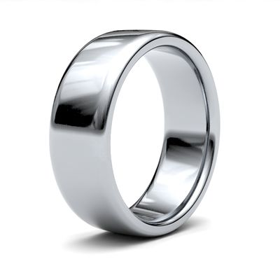 James Moore & Co | 18ct 白金 | 7毫米 | 中号 | 软球场尺寸 | ag_7lms-18w AG_7LMS-18W