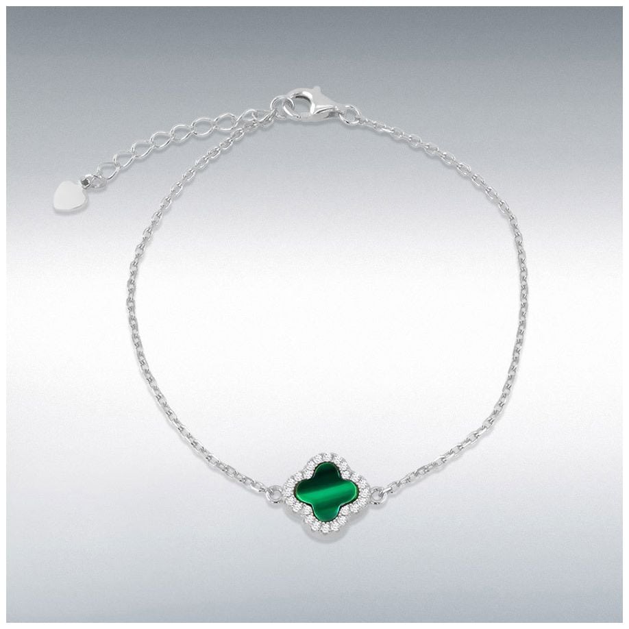 James Moore & Co Sterling Silver Rhodium Plated 11mm Clover Jewellery