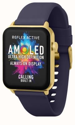 Reflex Active Inteligentny zegarek Series 30 Amoled (36 mm) z niebieskim silikonowym paskiem RA30-2190