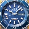 MIDO Ocean Star 200 Automatic (41mm) Textured Blue Dial / Stainless Steel Bracelet M0269301104100 - alternatieve weergave 4