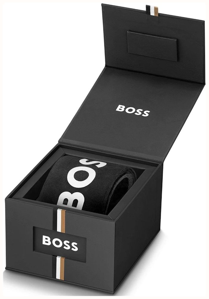 BOSS Men's 43mm Leather Strap White Dial Principle Ark 1514354 - alternative Ansicht 7