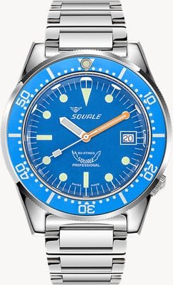 Squale 1521 Ocean (42mm) Blue Dial / Stainless Steel Bracelet Watch 1521OCN.SQ20B