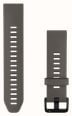 Garmin QuickFit Bands (20mm) Pebble Grey Silicone with Black Hardware - Strap Only 010-14558-00