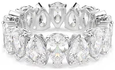 Swarovski Vittore ring Pear cut, White, Silver-tone finish (Size 52) 5689470