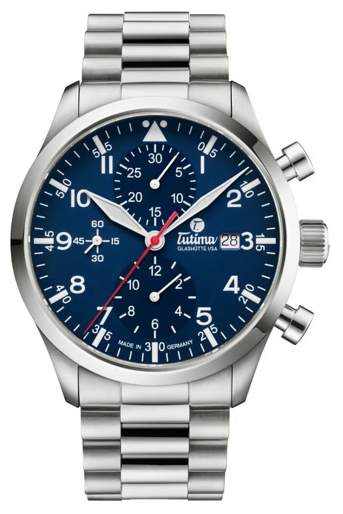 Tutima Glash&Atilde;tte Flieger Legacy T5 Automatic Chronograph  Watch