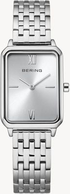 Bering Orologio al quarzo classico (23mm) quadrante argento effetto sole / bracciale in acciaio inossidabile 17423-700