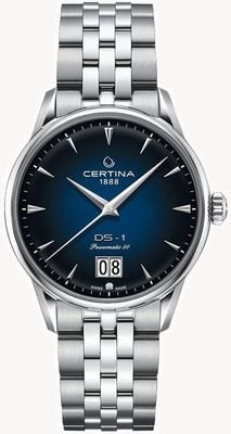 Certina Ds-1 duża data | powermatic 80 | bransoletka ze stali nierdzewnej C0294261104100