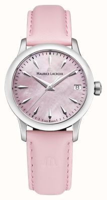 Maurice Lacroix 1975 Quartz (33mm) Pink Mother-of-Pearl Dial / Pink Leather Strap 751006-SS001-560-6