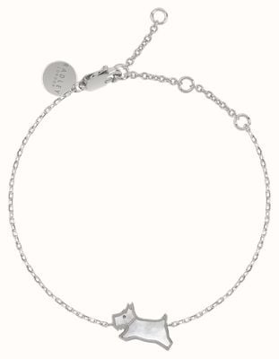 Radley Jewellery Mother-of-Pearl Dog Charm Bracelet | Silver Tone RYJ3191