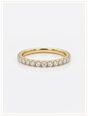 0.33ct Round Brilliant Natural Diamond 9ct Yellow Gold Half Eternity Ring HET100161