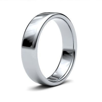 James Moore Wedding Rings | Palladium 500 | 5mm | Medium | Soft Court | AG_5GMS-PD5