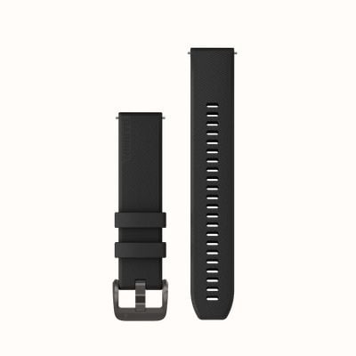 Garmin Quick Release Strap (20mm) Black Silicone / Black Hardware - Strap Only 010-13439-00