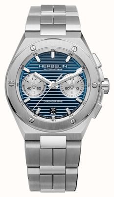 Herbelin Cap camarat chronographe automatique (42mm) cadran bleu / acier inoxydable 245B25