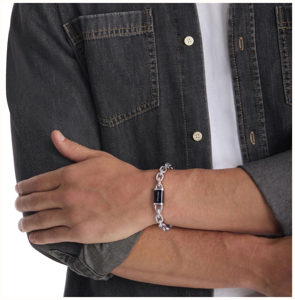 Calvin Klein Interlock Stainless Steel Mens Bracelet 35100118 - alternative Ansicht 4