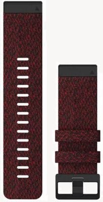 Garmin 仅限Quickfit 26手表表带，混色红色尼龙 010-12864-06