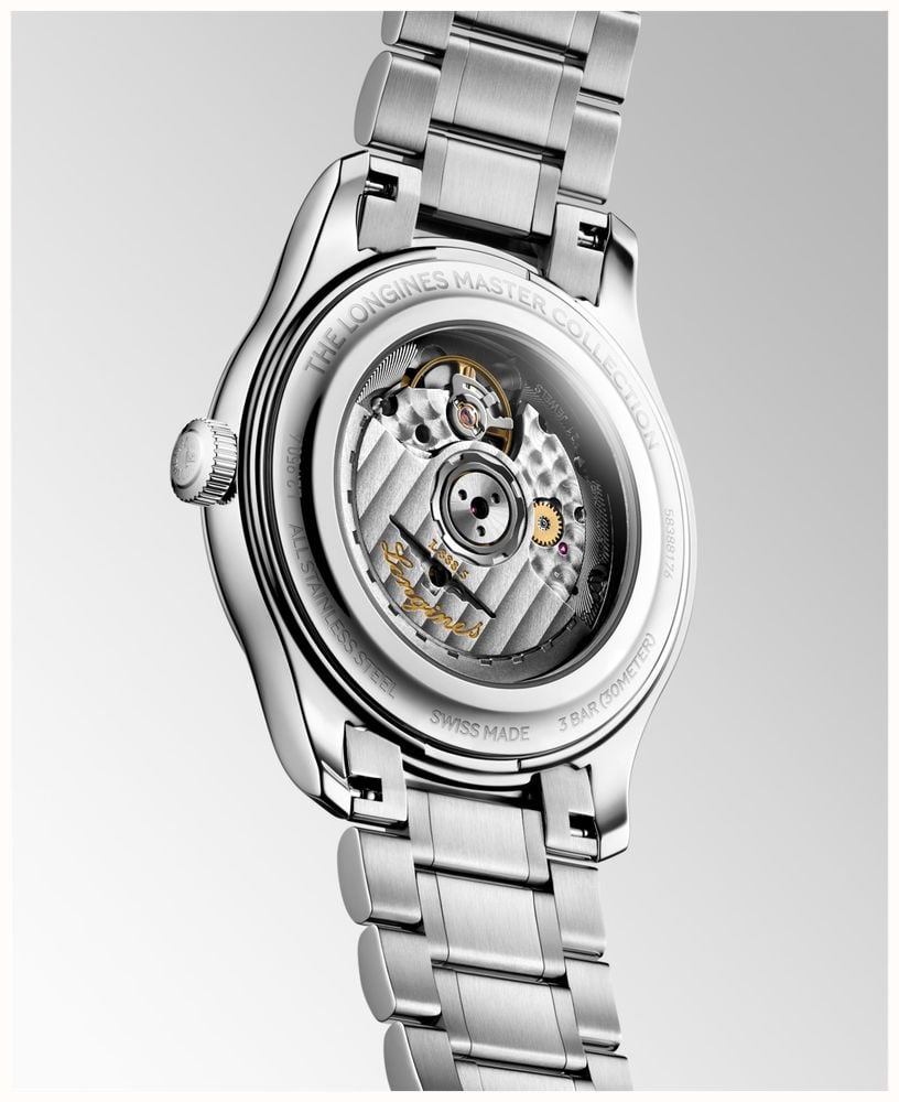 LONGINES Master Collection Automatic (41mm) Light Blue "Barleycorn" Dial / Stainless Steel Bracelet L29504996 - autre vue 3