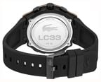 Lacoste Bronze And Black Silicone Strap LC33 Watch 2011517 - autre vue 4