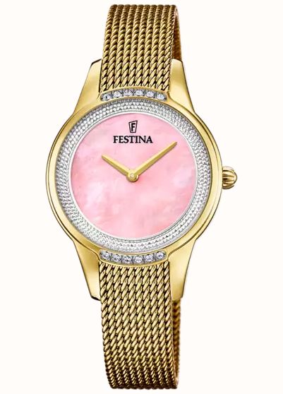 Festina Mademoiselle (30,2 Mm) Esfera De Nácar Rosa Pulsera De