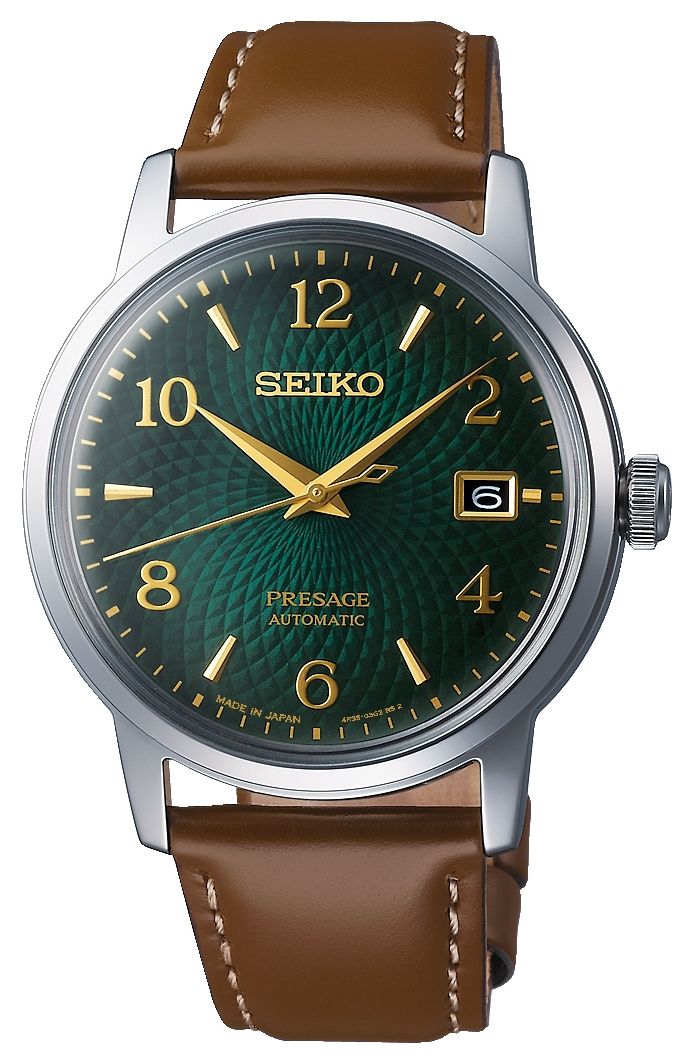 Seiko Presage | automatique | cadran vert | mojito | date | montre