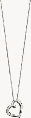 Elements Gold 9k White Gold Heart Pendant Only GP2175
