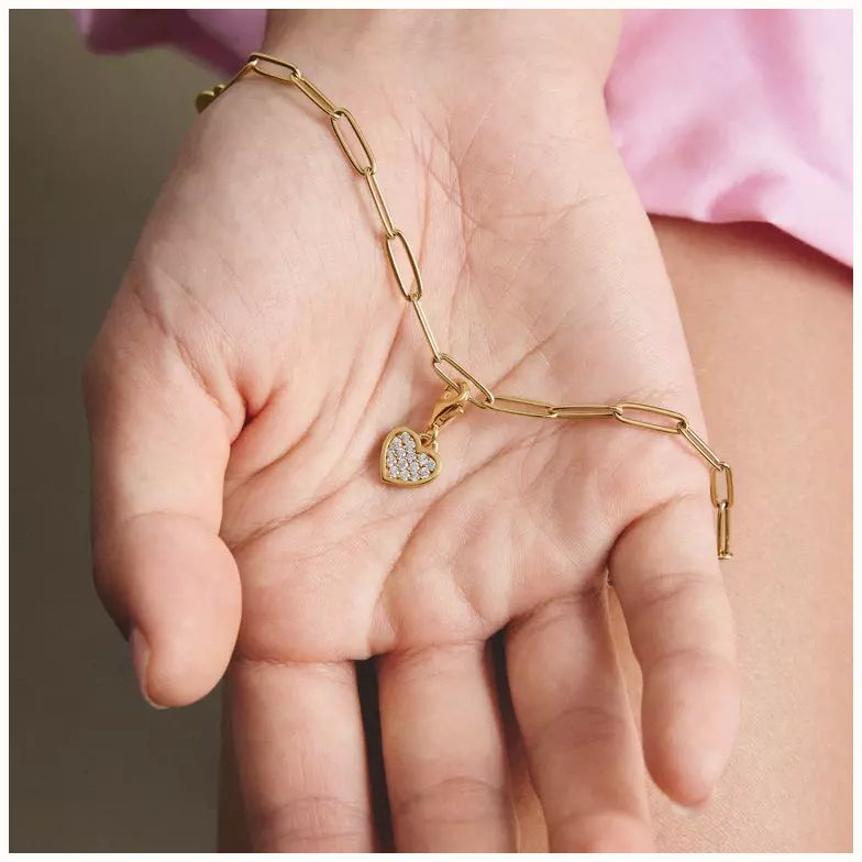 Thomas Sabo THOMAS SABO Charm Club Paperclip – Original Yellow Gold Charm Bracelet (17 cm) X0286-S02-39-L17 - 备用视图 3
