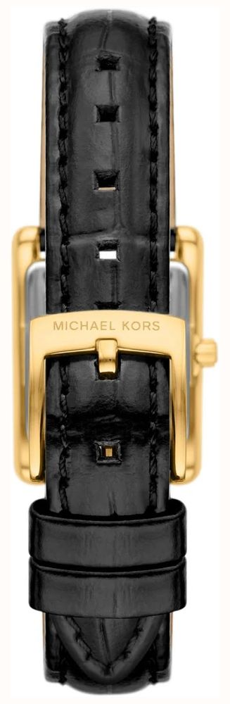 Michael Kors Women's Petite Essex Gold-Tone Crocodile Embossed Leather Strap MK7692 - alternative Ansicht 3