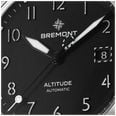 Bremont Altitude Date Automatic (39mm) Brushed Black Galvanic Metal Dial / Black Nubuck Leather Strap ALT39-DT-SS-BK-L-S - alternate view 6